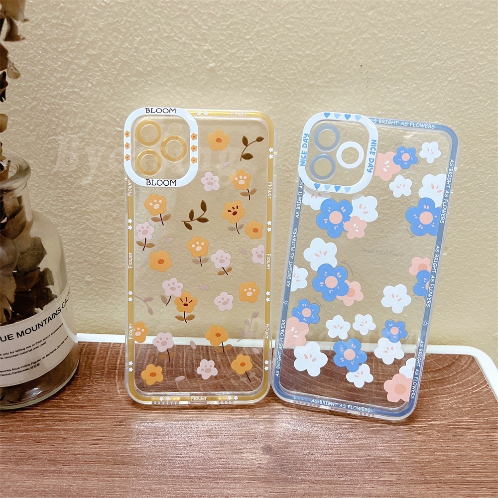 Soft Case Pelindung Kamera Motif Bunga Macaron Untuk Samsung A13 A03 A03S A02S A12 A02 A22 A32 A52 A712 A10 M52 A50 A51 A71 Note 20 S20 S21