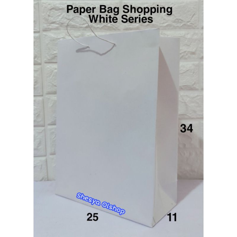 

Paper bag shopping white series (25.11.34)