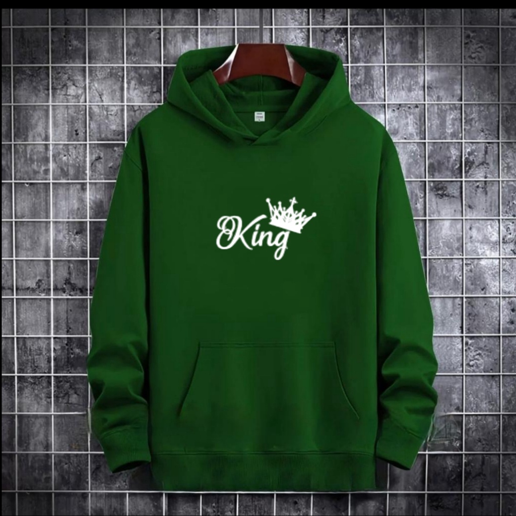 SWEATER HOODIE TULISAN KING / HOODIE MURAH TERLARIS / HOODIE PRIA DAN WANITA / UNISEX / HOODIE PRINTING