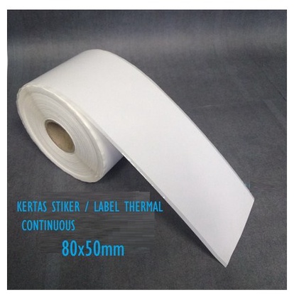 Kertas Stiker Label Printer Thermal 80x50mm