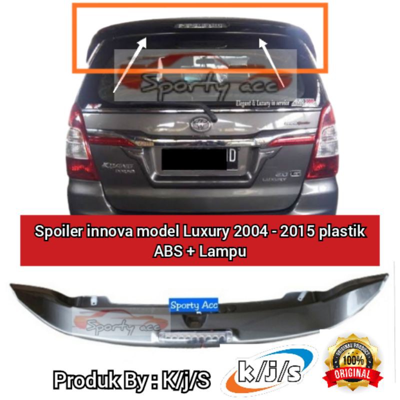 Spoiler Toyota Innova model luxury