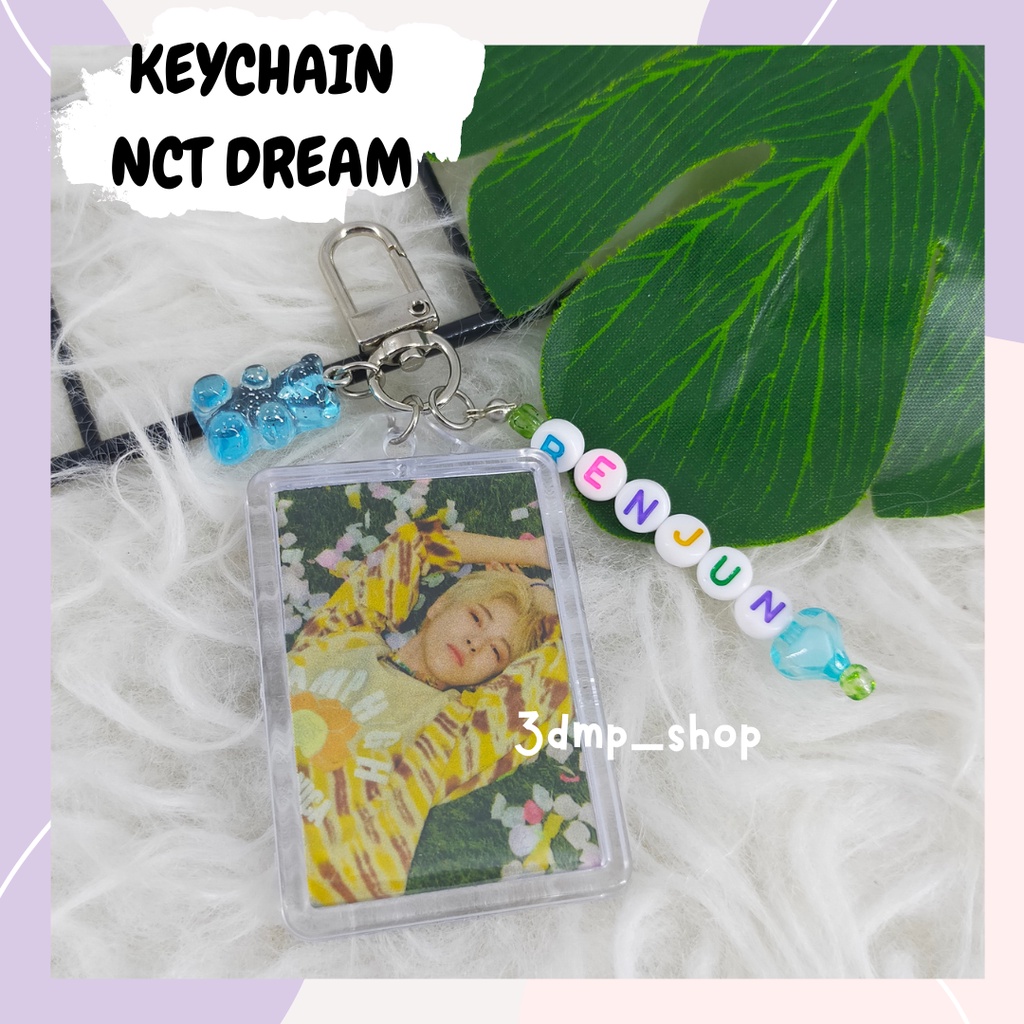 Gantungan kunci nama akrilik keychain nct