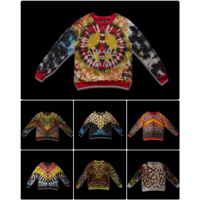 Crewneck / sweatershirt tie dye wash