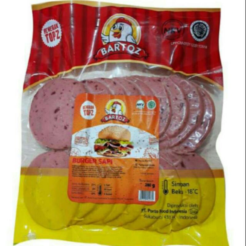

❤ SEMBAKOMURAH ❤ Daging burger bartoz isi 20 pc