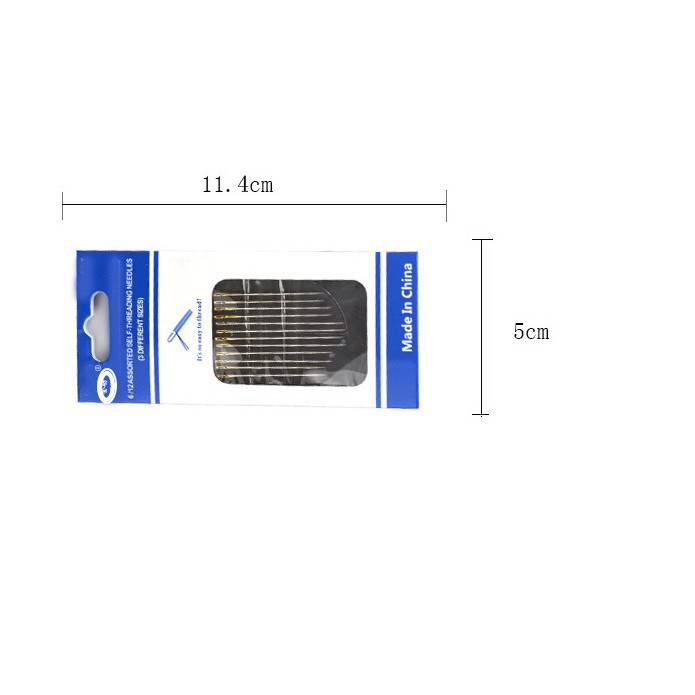 Jarum Jahit Tangan/Set Self/Threading Needles Bahan Stainlees