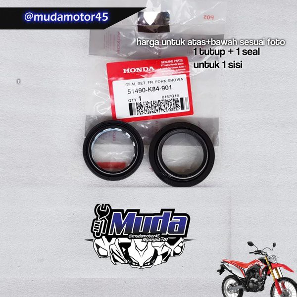 SEAL SHOCK CRF150L PNP CBR250RR CB150X CBR150R SET FR FORK 51490-K84-901 OIL SIL SOK UP SIDE DOWN US