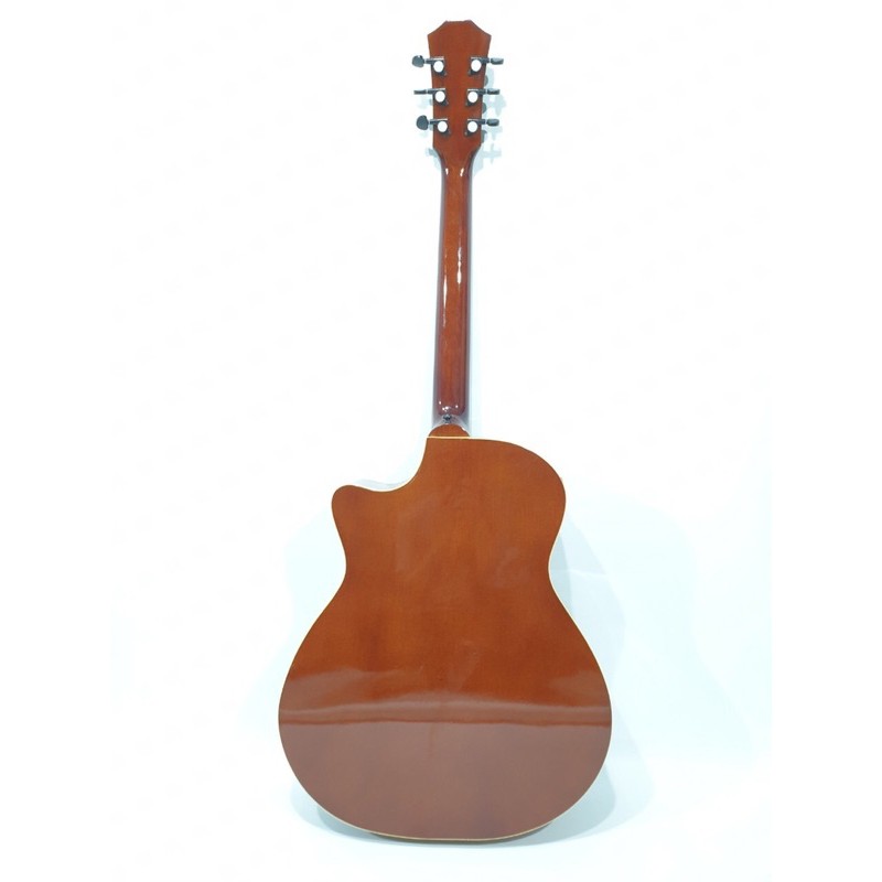 Gitar Akustik Elektrik Merk Taylor Natural Sunburst Jumbo Equalizer Tuner LC-PRENER String Trusrod