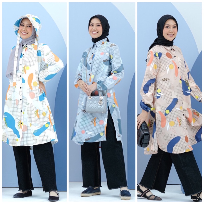 DEENAY TUNIC NEVERTITI ORIGINAL-TUNIK WANITA DEWASA TANGAN PANJANG