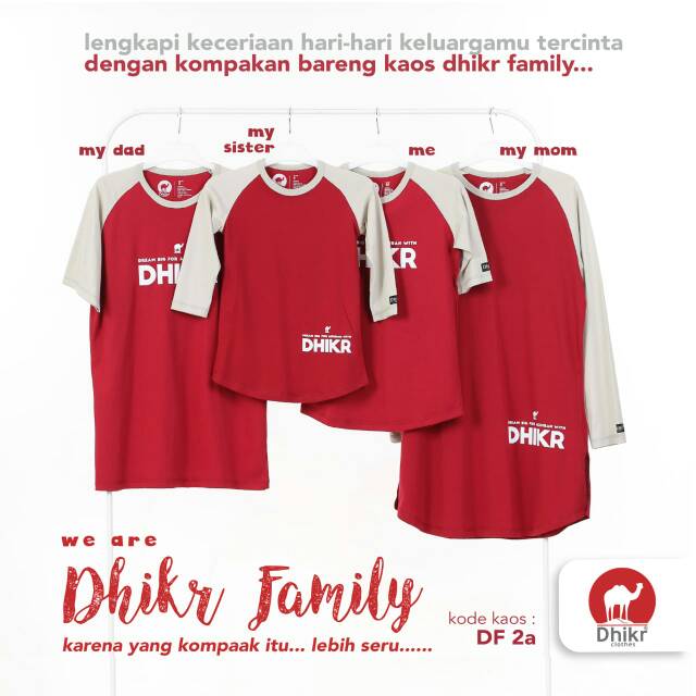 DF 2A | Dhikr Clothes Kaos Keluarga Muslim
