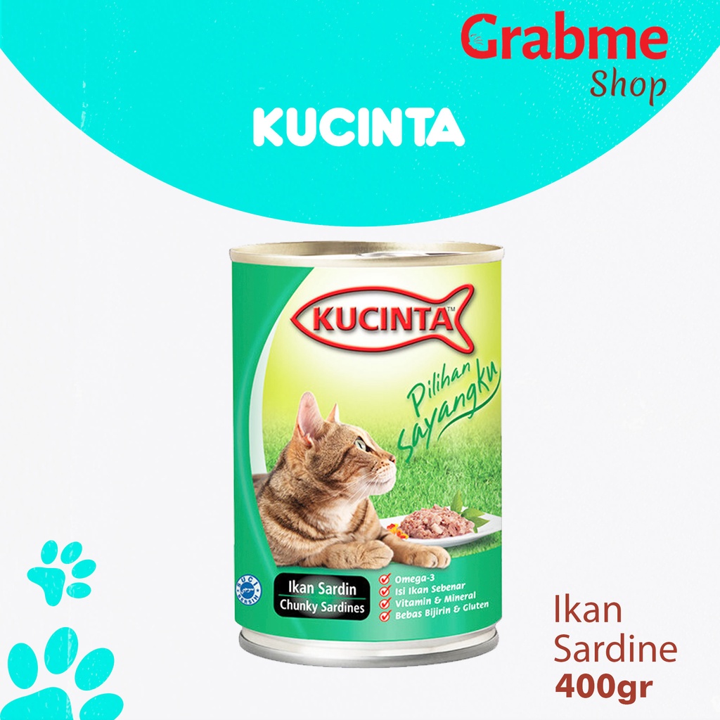 Kucinta 400gr All Varian Makanan Kucing Basah Kaleng