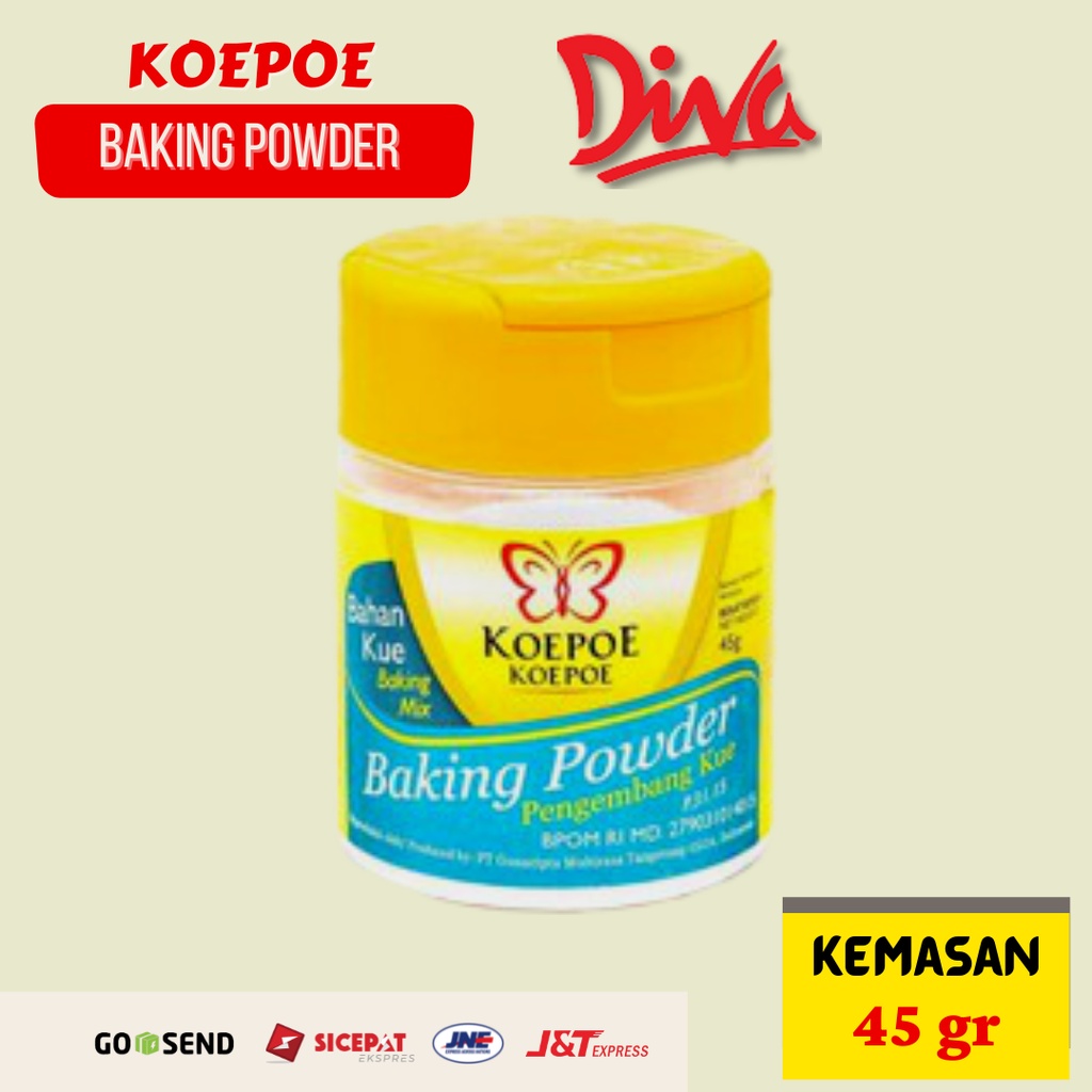 

Koepoe Baking Powder 45gr / Kupu Baking Powder