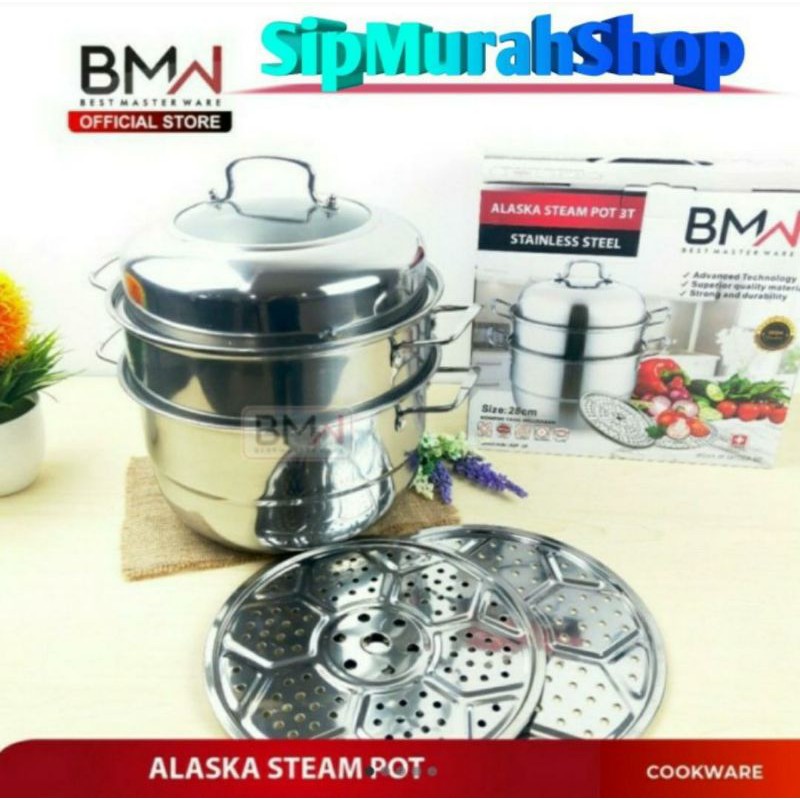 Jual Panci Steamer Stainless Steel T Set Susun Panci Kukus Steamer