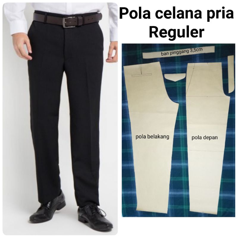 pola instan celana panjang pria