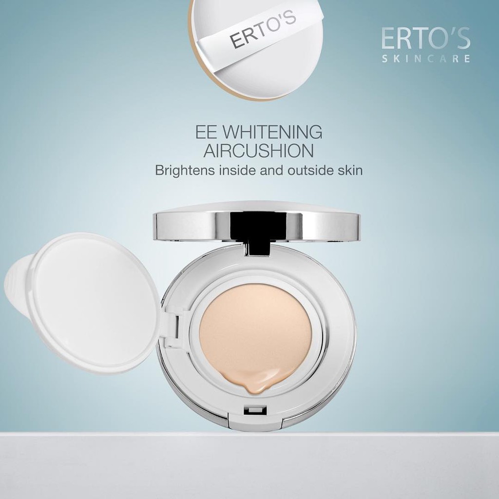 cushion kecantikan wajah ertos.. Ertos EE Cushion Whitening Aircushion ertos