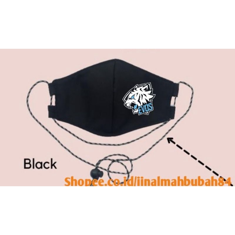 Masker Kain  Headlop 2ply Stoper EVOS Roar