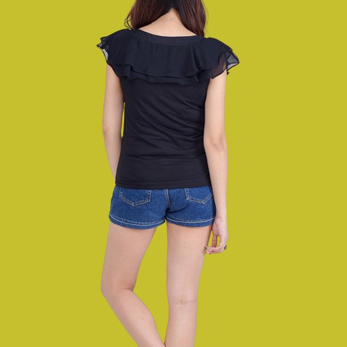 AMELY COD BLOUSE WANITA KOREA TRENDY DISTRO BLUS CEWE BAJU BLUS CEWEK LENGAN PENDEK VARIASI