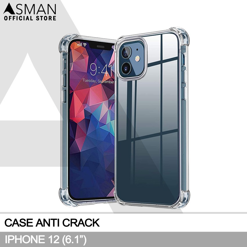 Anti Crack iPhone 12 (6.1&quot;) | Softcase Anti Bentur - Clear