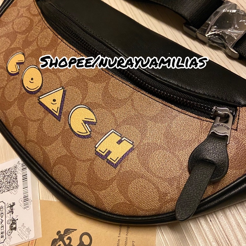 Sling bag Coach Signature premium tas selempang Coach Signature import tas slempang pria