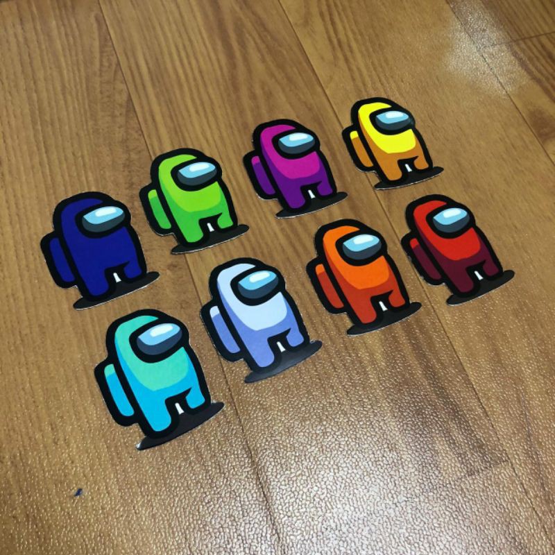 

stiker among us sticker impostor viral