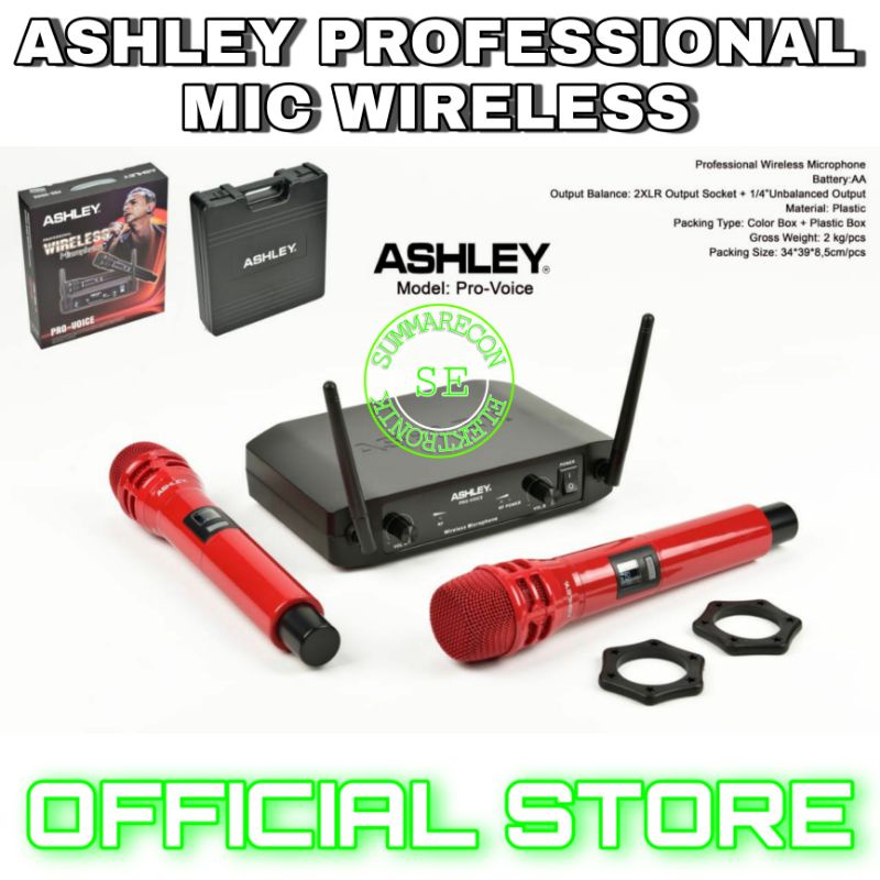 mic wireless ashley original pro voice microphone ashley