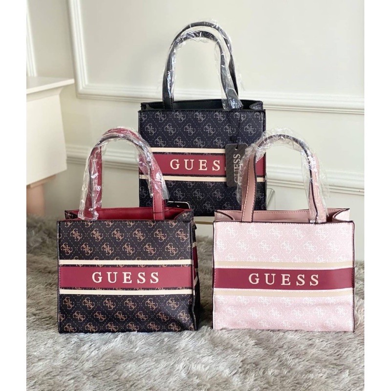 GUESS MONIQUE MINI ORIGINAL / TAS TOP HANDLE / TAS TOTE / TAS WANITA IMPORT / TAS SELEMPANG