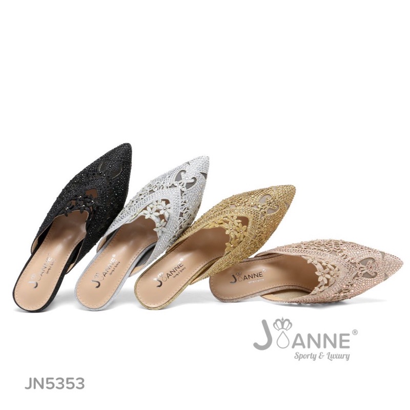 JOANNE Mules Heels Shoes Sepatu Hak Pesta JN5353 [ORIGINAL BRAND]