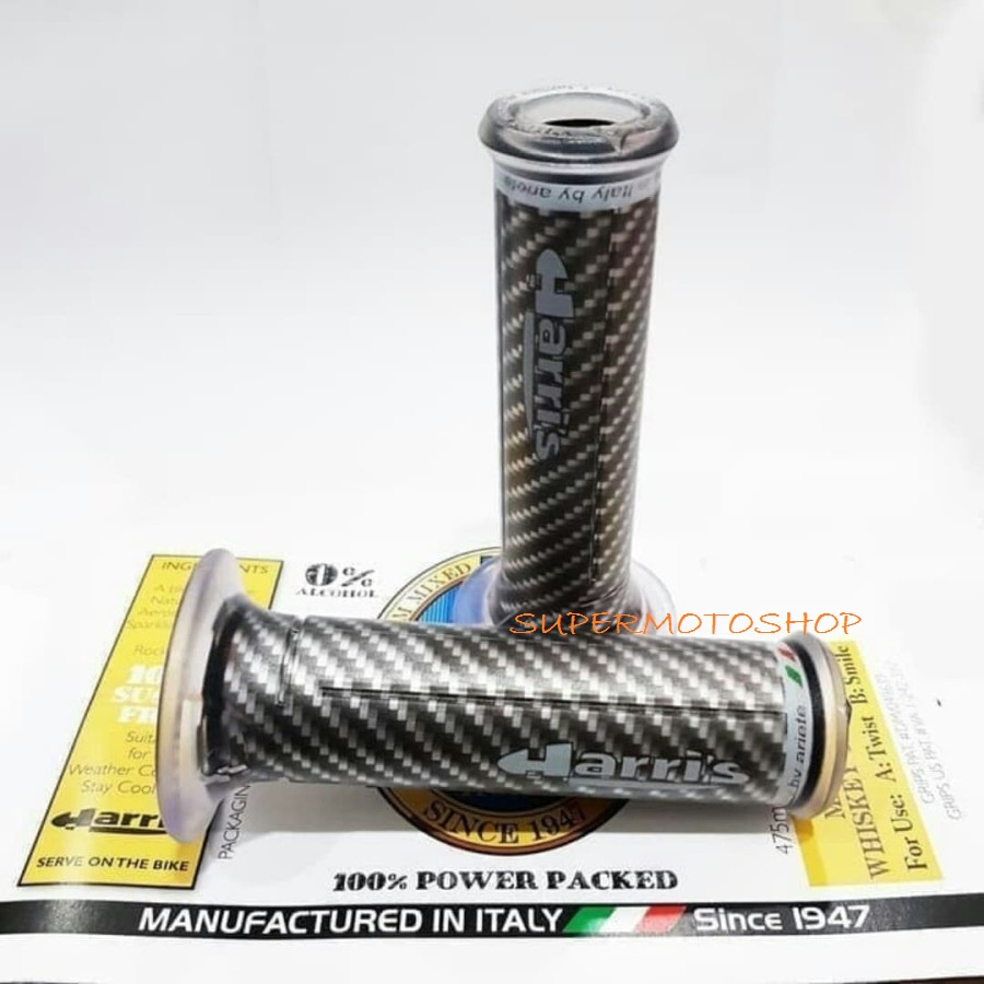 Handgrip Harris Carbon Grip Harris Ninja 250 CBR250 R15 R25 MT25 Xabr