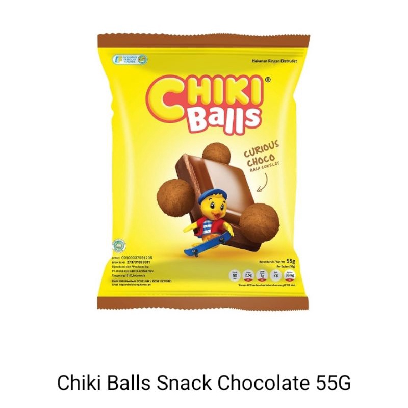 

Chiki balls Snack chocolate 55gr