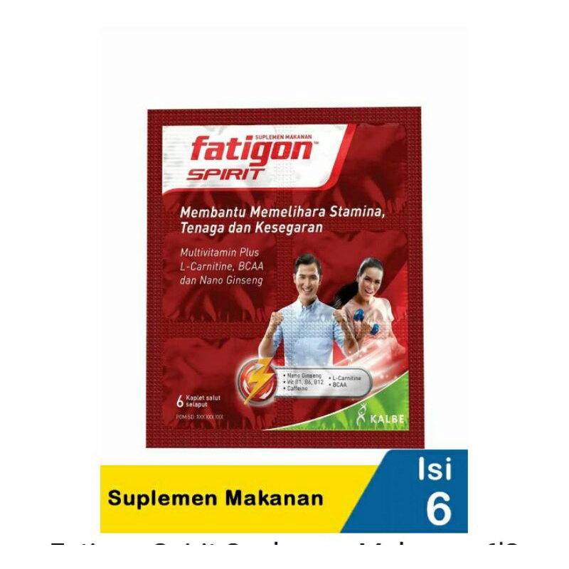 Fatigon Spirit Suplemen Makanan 6'S