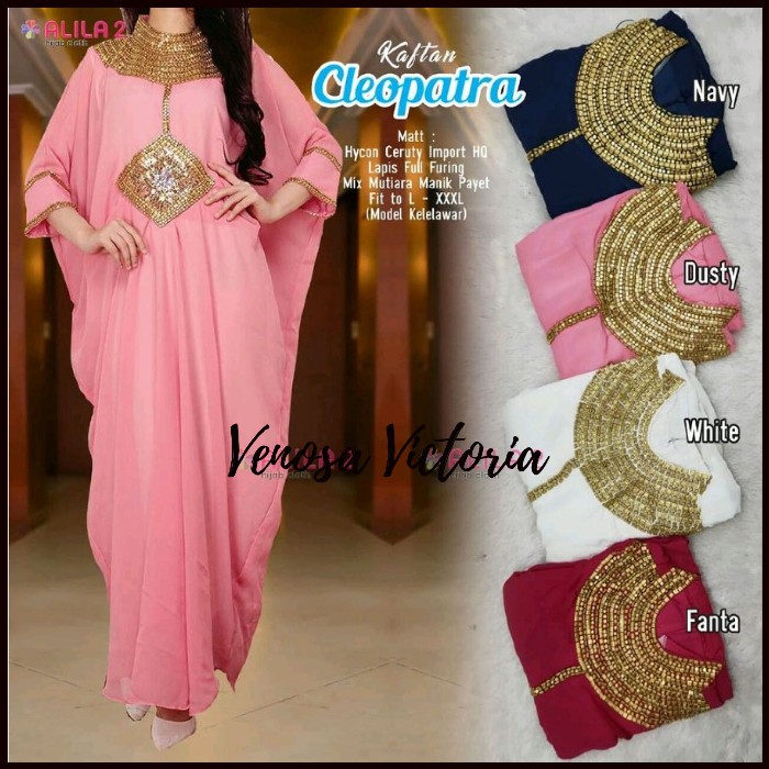 KAFTAN CLEOPATRA MANIK PAYET / KAFTAN WANITA KLEOPATRA / BAJU MUSLIM WANITA