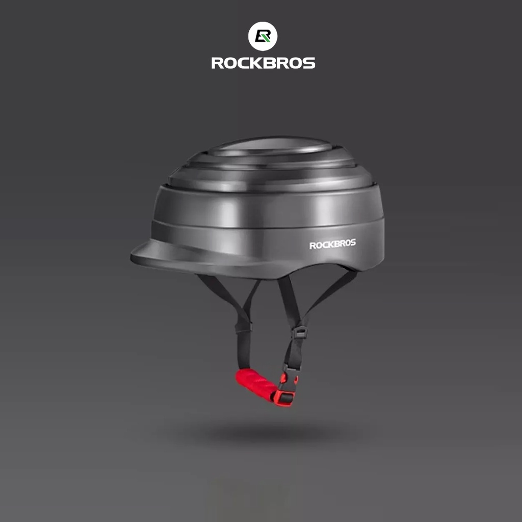 ROCKBROS ZK-016 Cycling Ebike Helmet - Helm Sepeda Lipat - TITANIUM