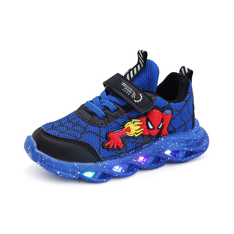 (LOLI-JKT) SP-201 SEPATU ANAK MODEL SPIDERMAN BAHAN RAJUT SIZE 21-35