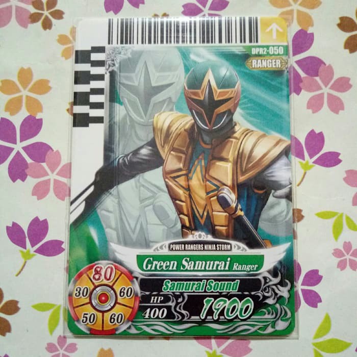 power ranger card battle normal ranger green samurai v2