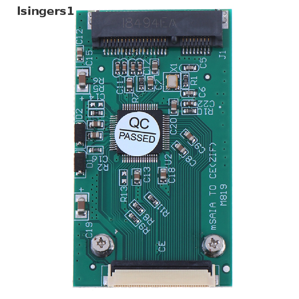 (lsingers1) Kabel Adapter Converter Mini mSATA PCI-E SSD Ke 40Pin ZIF Card CE 1.8 &quot;