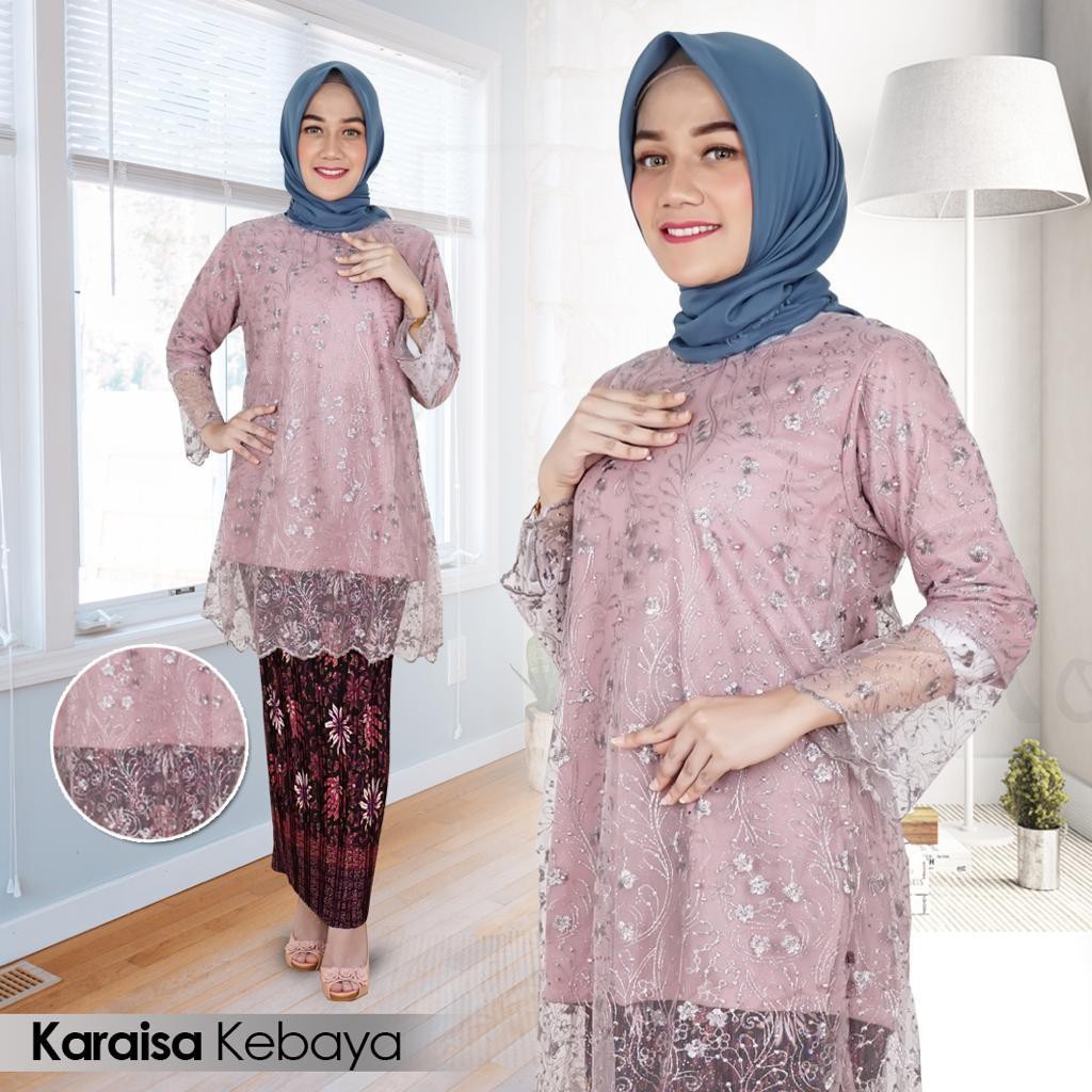 KEBAYA TERBARU TUNIK PENDEK SETELAN KAIN BATIK