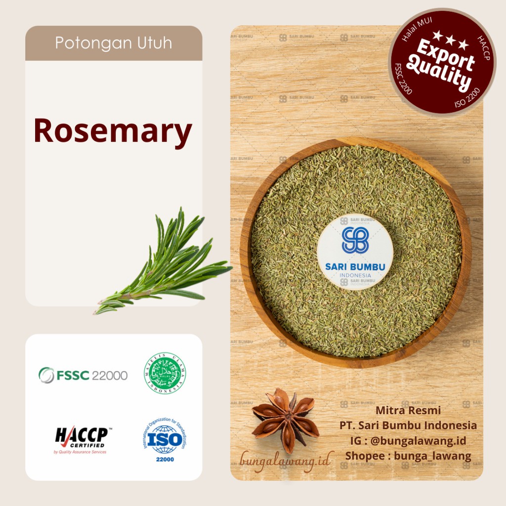 

Rosemary Premium |Export Quality 250 gr Export Quality
