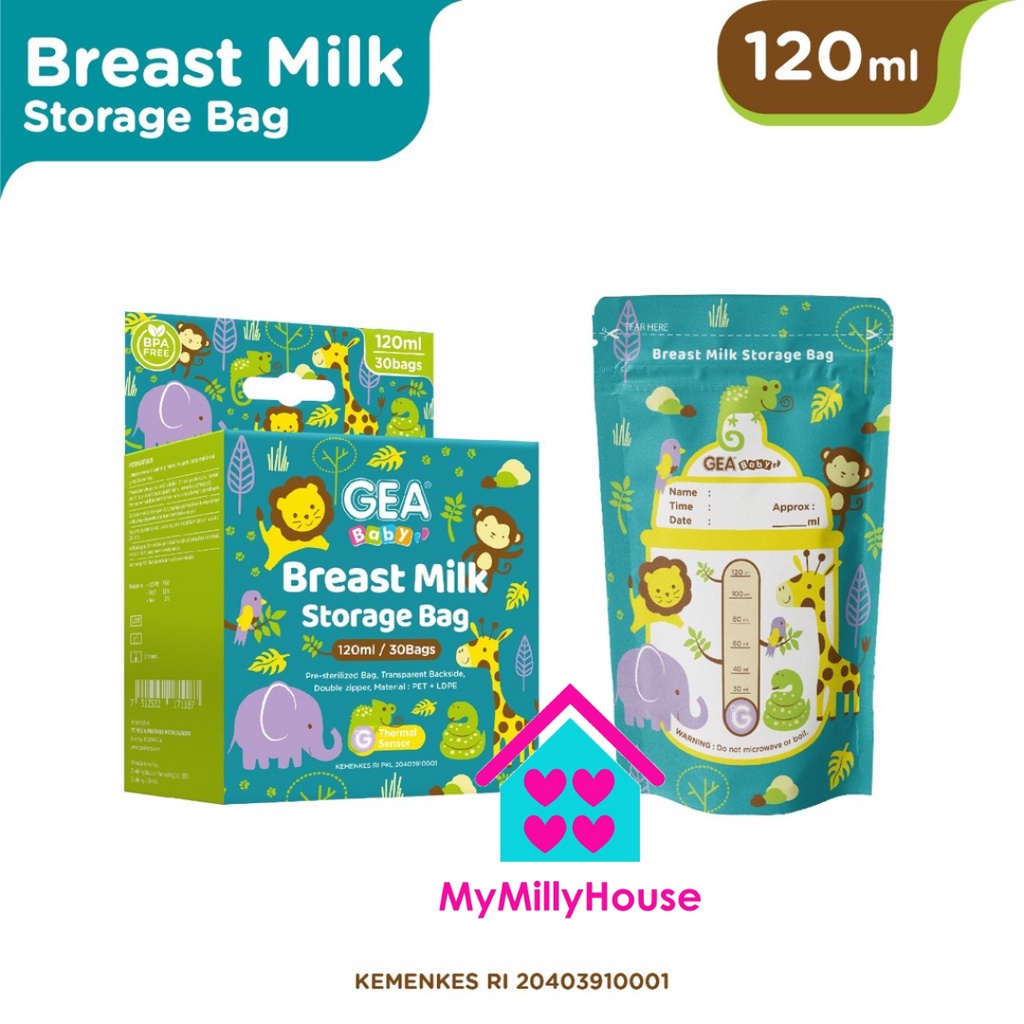 GEA Zootopia Kantong Asi 120ml / breastmilk storage / asibag Geababy