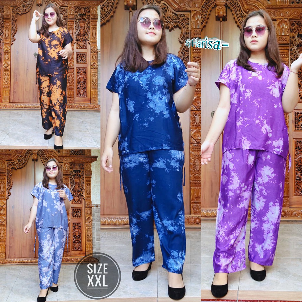 Babydoll Jumbo Tiedye Panjang XXL Rayon Super 02