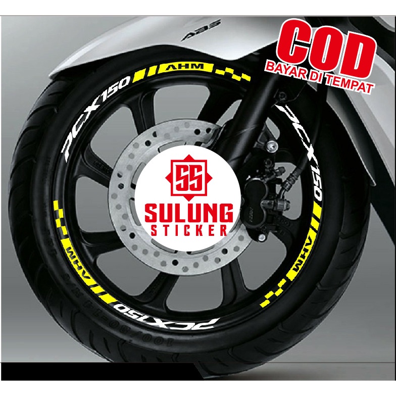 Stiker Lis Velg Motor Honda PCX 150 Cutting Sticker List Pelk Terlaris Termurah