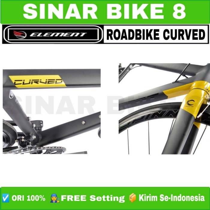 Sepeda Balap Roadbike ELEMENT CURVED 700C Alloy Sensah 20 Speed Balap