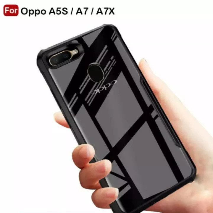 Casing Oppo A12 A7 F9 A5s -  Case Shockproof Armor Oppo A12 Softcase Transparan