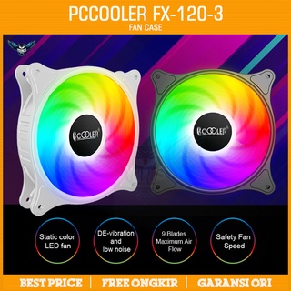 PCCOOLER FX-120-3 Fixed LED Dynamic Color 120mm 3Pin + Molex Fan Case