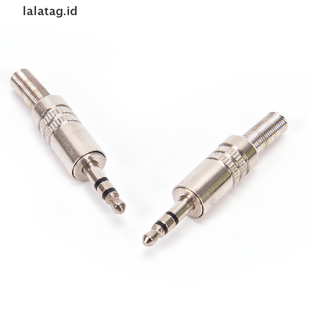 (Flyag) Jack Male 3.5mm 3 Pole Pengganti Untuk Headphone