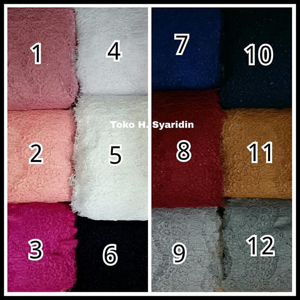 

Renda Gliter Per Potong Geser Pic Utk Lihat 18 Warna