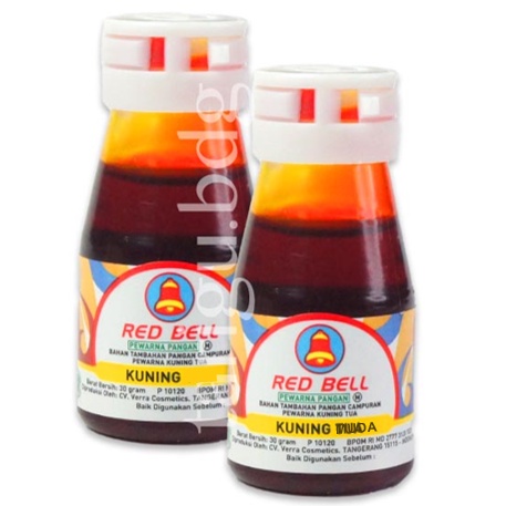 

Red Bell Pewarna Pangan Kuning Muda 30gr RedBell Pewarna Makanan 30ml