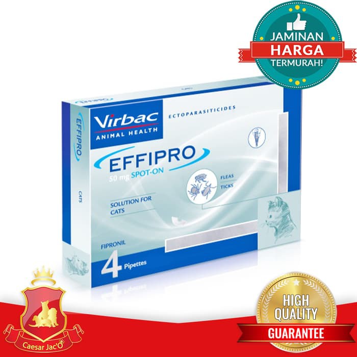 Obat Kutu Kucing Effipro Cat 50 MG Obat Tetes Kutu Virbac Ampuh