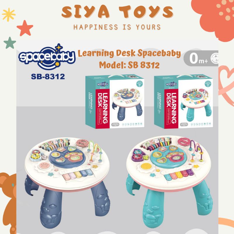 SIYA✨ FREE BUBBLEWRAP SPACEBABY LEARNING DESK SB 8312 MEJA EDUKASI BAYI MAINAN EDUKASI BAYI MEJA MUSIK SPACEBABY SB8312 MAINAN MURAH ANAK MAINAN BELAJAR ANAK EDUKATIF KADO ANAK MURAH KADO BAYI