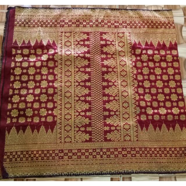 Songket palembang buatan tenun asli tangan dan langsung dari pengrajin