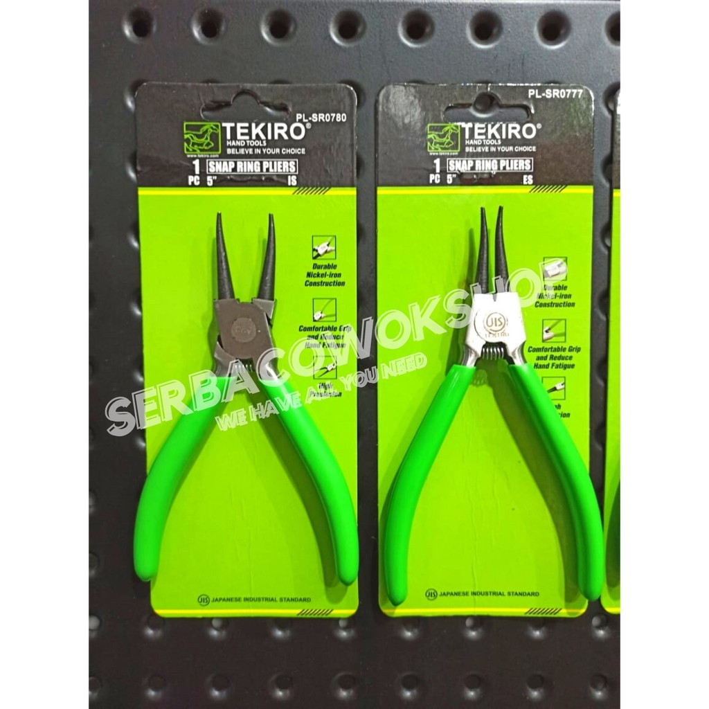 Tekiro Paket Tang Spie Snap Ring BTE BTI STE STI 5 Inch Isi 4 Pcs Termurah Berkualitas