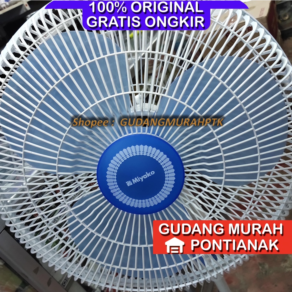 Kipas Angin Berdiri Miyako KAS-1618KB 16IN Stand Fan Miyako KAS-1618 1618